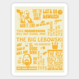 The Big Lebowski, Dude & Walter Quotes Magnet